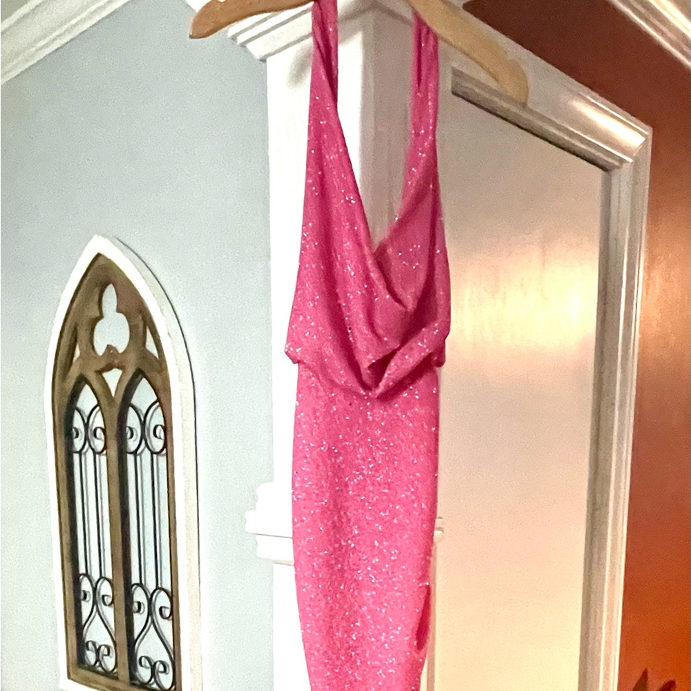 Hot pink formal dress size small